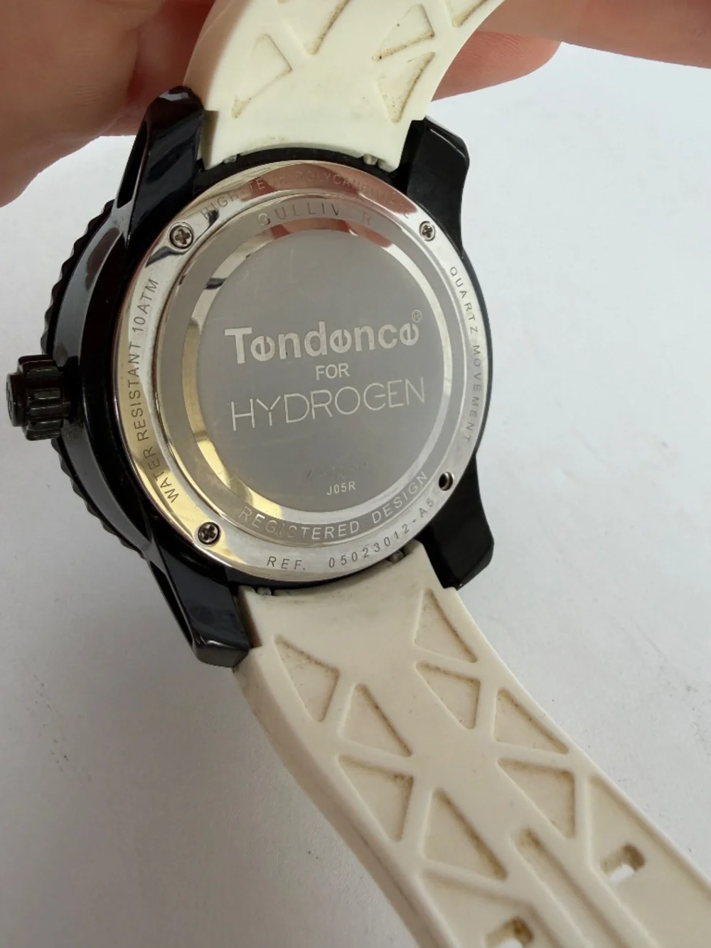 Tendence for Hydrogen Gulliver 50mm Watch Black White Geometric Dial